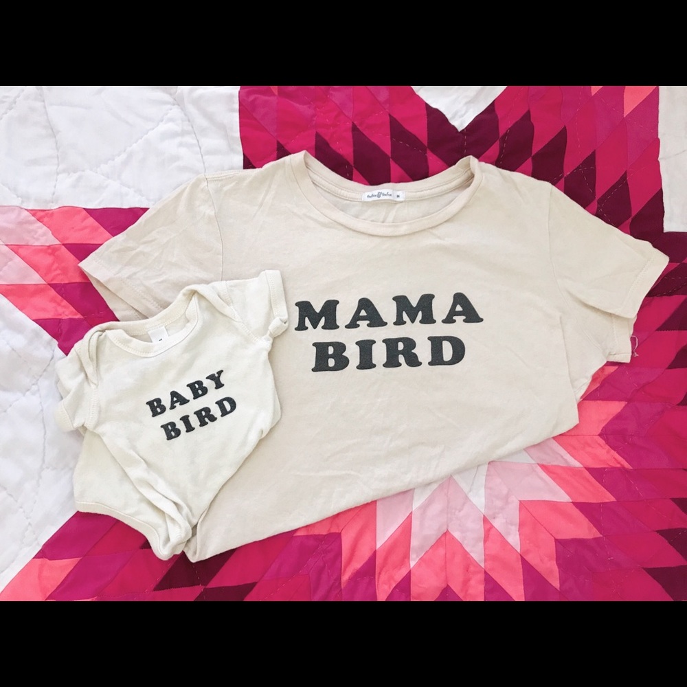 Mama Bird T-shirt & Baby Bird onesie